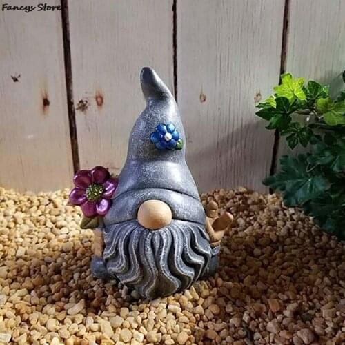 The Dwarf Takes The Flower Dwarf Elf Resin Ornaments Bonsai Decoration To Create A Miniature Fairy Tale House Gift For Children