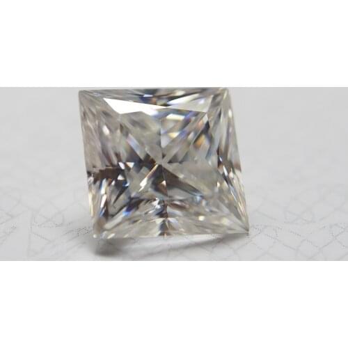 Classical 8 Carat 12*12mm Big Size Priness Square Cut Lab Grown D Color Moissanite On Slae