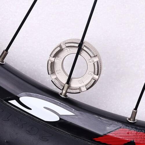 1PCS Bicycle Spoke Nipple Wrench Bike 8 Way Spoke Nipple Key Wheel Rim Wrench Stainless Steel Repair Tool Key Bicycle Accessory