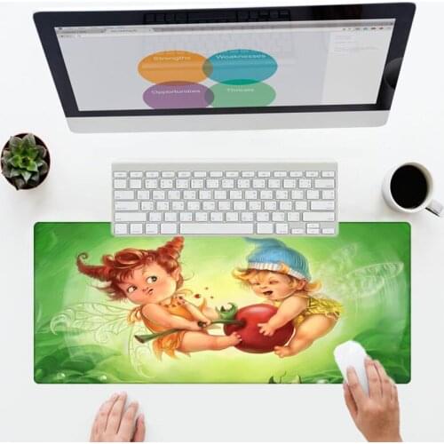 XGZ Art Fairy Tale World Print Wallpaper Mouse Pads 300X800X3MM Eleven Size Selection Home Office Desk Decorating Laptop Mats