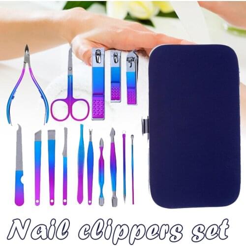Nail Clippers Sets High Precision Stainless Steel Nail Cutter Pedicure Kit Nail File Sharp Nail Scissors and Clipper EK