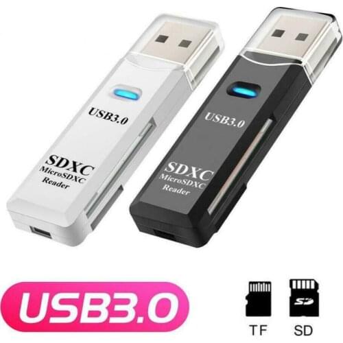 Multi-Function Super Speed USB 3.0 Mini Memory SD Card Reader Adapter For Micro SD SDXC T-Flash TF Support Windows 98/SE/ME/ VIS
