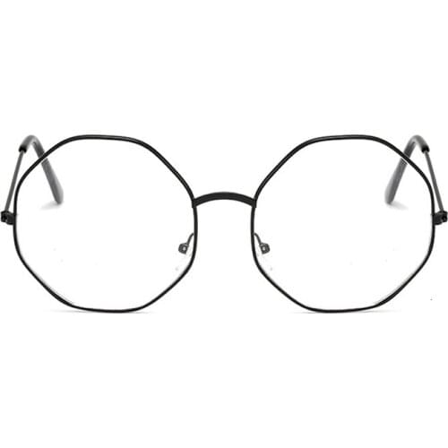 Fashion Glasses Women Vintage Round Eyeglasses Frame Metal Myopia Optical Eyewear Transparent Lens Comfort Light Spectacle