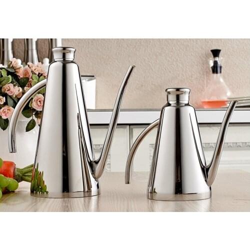 Fashion Stainless Steel Oil Dispenser Uniquely Shaped High-quality Olive Oil Bottle