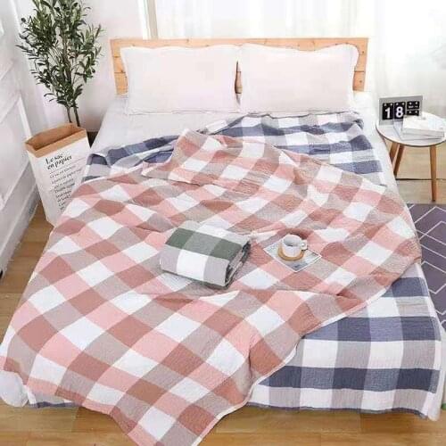 Summer Spring Xia Bo Bei Three-LayerTowel Adult Cotton Single Double Comfortable Breathable Gauze Blanket Air Conditioning Quilt
