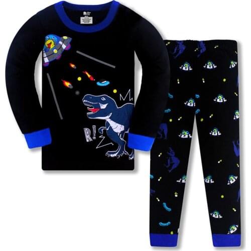 3-8T New Arrival Dinosaurs Long Sleeve Pyjamas Cotton Boys Clothing Sets for Home Wear Toddler Sleepwear Kids Pyjamas