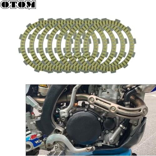 OTOM 8 Pcs Motorcycle Engine Parts Clutch Friction Plates Disc Kit Paper-Based Inner Diameter 105mm For YAMAHA YZ125 1993-2020