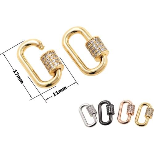 Oval Screw Clasp DIY Jewelry Clasp Accessories Can Be Made Into Womens Necklaces And Bracelets