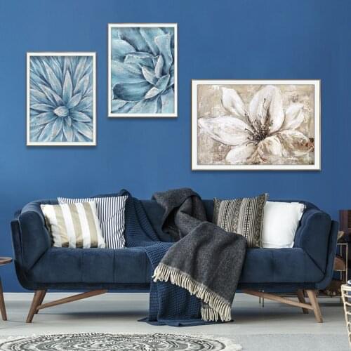 Landscape Wall Art Painting Plant Flower Leaves Canvas Nordic Posters And Prints Wall Pictures For Living Room Decor