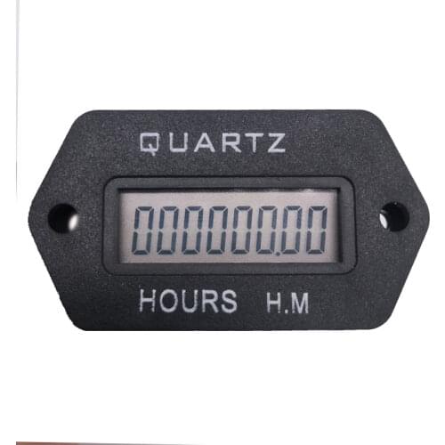 Timer Counter 999999.59 Snap in Vehicle Boat Truck Motorcycle LCD Digital Hour Meter Accumulate for generator DC 12-36V HM1001