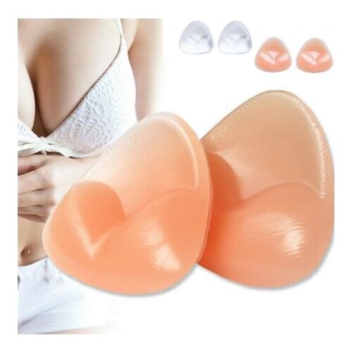 Sexy Bikini Push Up Padded Swimsuit Bikini Bust Thicker Breathable Sponge Bra Pad Invisible Paste Padding Silicone Swimwear