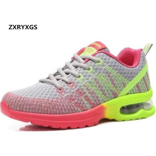 Light Comfortable Spell Colors Women Shoes Fashion Casual Shoes 2020 New Spring Breathable Mesh Air Cushion Shoes Women Sneakers