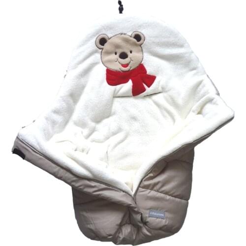 Winter Warm Baby Stroller Sleep Sacks Fleece Baby Stroller Sleeping Bags Waterproof Baby Bedding Blankets Newborns Swaddle Wrap