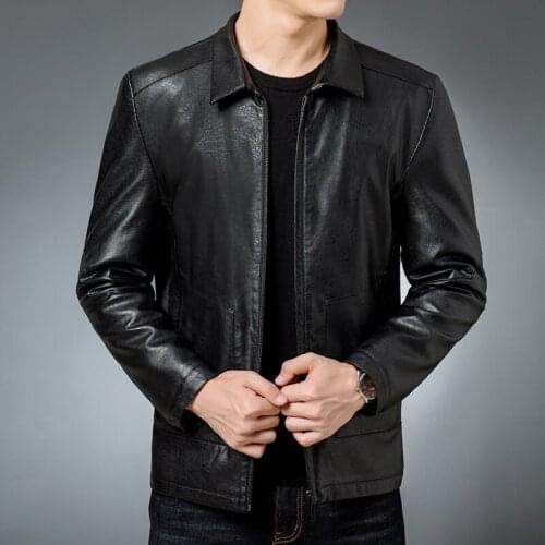 Winter Men Warm Fleece Fur Jacket Casual Autumn Thick Hot Leather PU Windbreaker Parka Coat Long Outwear Overcoat Classic Brand