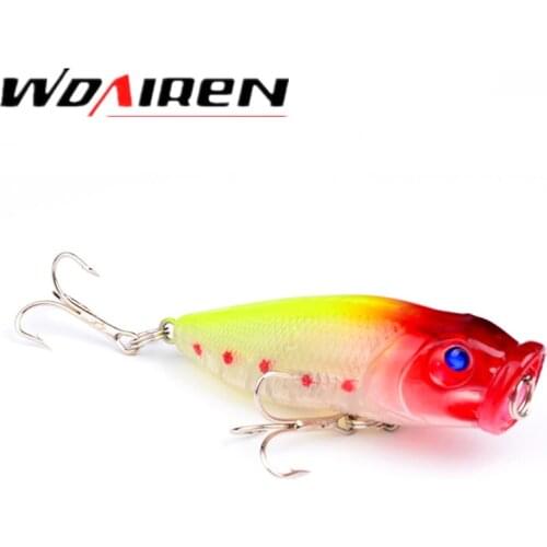 1Pcs topwater Poppers Fishing lure 9g 6.5cm pesca wobbler fish lures isca artificial hard bait Top water swim bait WD-326