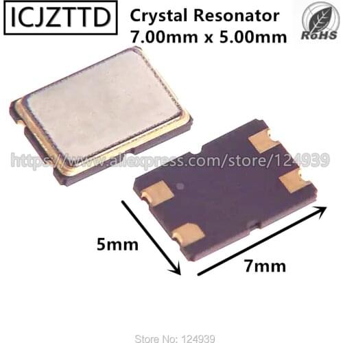 10PCS 10.240MHZ 10.240M 12.000MHZ 12M 12.000M 12MHZ 14.7456MHZ 14.7456M 10.24MHZ 5070 4P Original 7.00*5.00mm 7050 crystal res