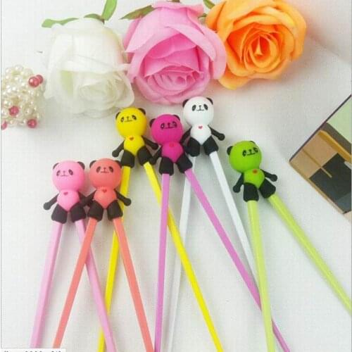 200 Pair Plastic Rubber Cartoon Helper Chopstick Children Baby Learning Training Chopsticks Beginner Easy Use