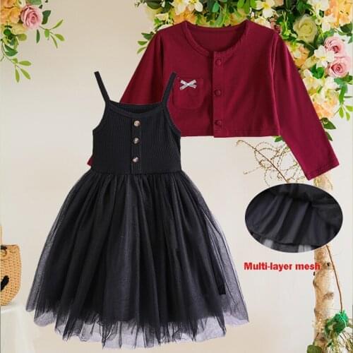 2022 New Christmas Dress Autumn Tutu Wedding Birthday Party Kids Vestidos For 1-6Y Girls Childrens Costume Toddler Baby Dress