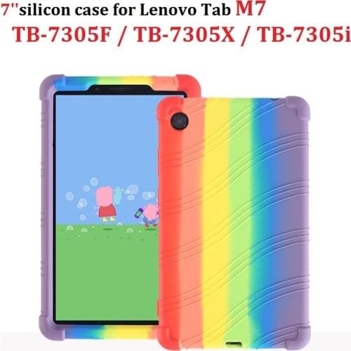 7 inch Silicone Case for Lenovo Tab M7 7.0 inch TB-7305F TB-7305X TB-7305i Tablet Safe Soft Capa Cover Funda Shell for Kids