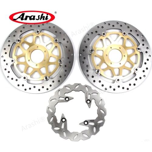 Arashi 1 Set For HONDA CB 400 VTEC 1999 - 2015 CNC Front Brake Disks Rear Brake Disc Rotor CB400 2000 2001 2002 2003 2004 2005