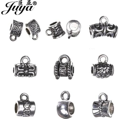 JUYA 20PCS Clip Bail Beads Jewelry Making Findings DIY Supplies Jewellery Accessories Crafts Pendant Clips Pendants Clasps