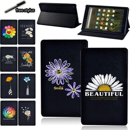 Tablet Case for Amazon Fire 7 (5/7/9th Gen)/Fire HD 8 Plus/HD8 (10/6/7/8th Gen)/HD10(5/7/9th Gen) Protective Case + Free Stylus