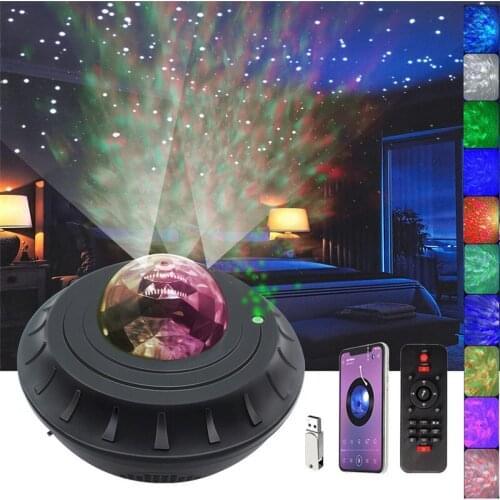 Hot Sale USB LED Galaxy Bluetooth Music Starlight Projector Starry Night Lamp Star Sky Projection Light Night Lamp