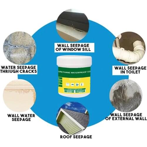 Innovative Sealer Mighty Paste Polyurethane Waterproof Coating for Home House Bathroom Roof 300g