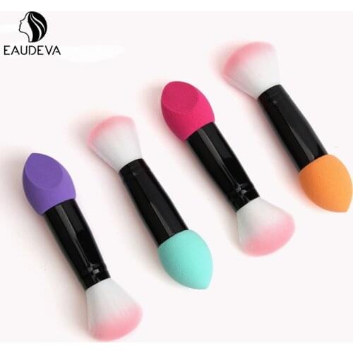 Makeup Brushes Cosmetic Loose Powder Brush Double-headed Makeup Brush Plus Sponge Powder Puff Wet And Dry Beauty Egg
