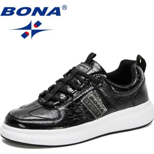 BONA 2021 New Designers Luxury Brand Shoes Platform Casual Sneaker Men Comfort Shoes Man Leisure Footwear Soft Zapatillas Hombre