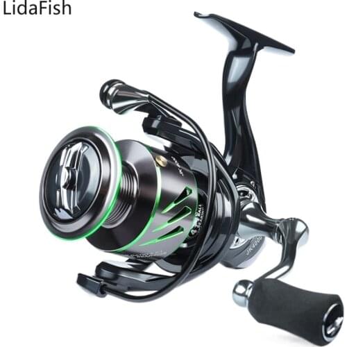Lidafish 3000 4000 4+1BB 5.2:1 Spinning Fishing Reel Metal Handle Carp Saltwater Fishing Coil pesca