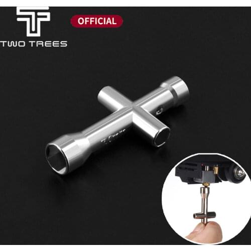 Twotrees E3D Nozzle MK8 Mini Spanner M2 M2.5 M3 M4 Screw Nut Hexagonal Cross Wrench Sleeve socket Maintenance Model Wheel Tool