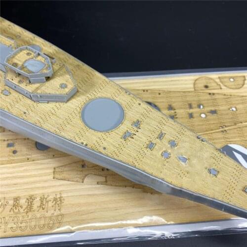 ​ Modification Part DIY Wooden Deck for 1/350 Scale Scharnhorst 1943 Dragon 1040 Battleship Model