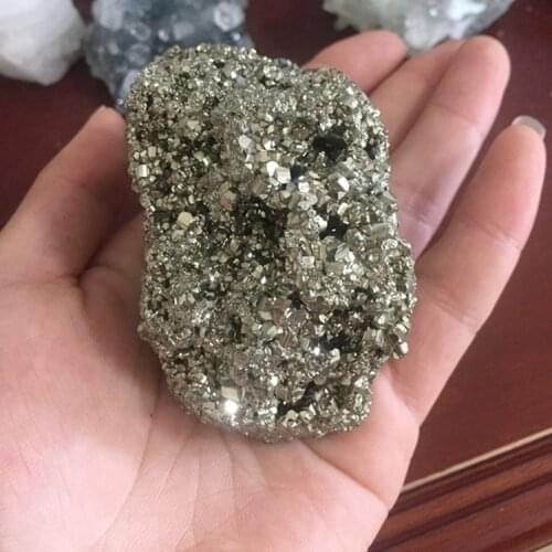 Natural Stone Raw Pyrite And Minerals Crystal Decoration Nugget Pyrite Irregular Healing Energy Crystals Specimen Decor