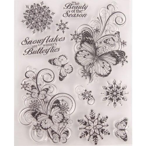 2021 New Butterfly Silicone Clear Seal Stamp DIY Scrapbooking Embossing Photo Album Decorative Paper Card Craft