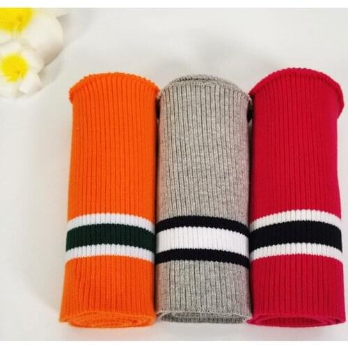 New arrival Cotton Rib Cuff Stretchy Knitted Fabric for DIY Neckline hem, winter jacket,Clothing accessories