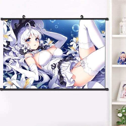 NEW Cute Anime Game Azur Lane ILLUSTRIOUS HD Wall Scroll Roll Hanging Poster Print Home Decor Collectible Art Gifts 40x60 cm