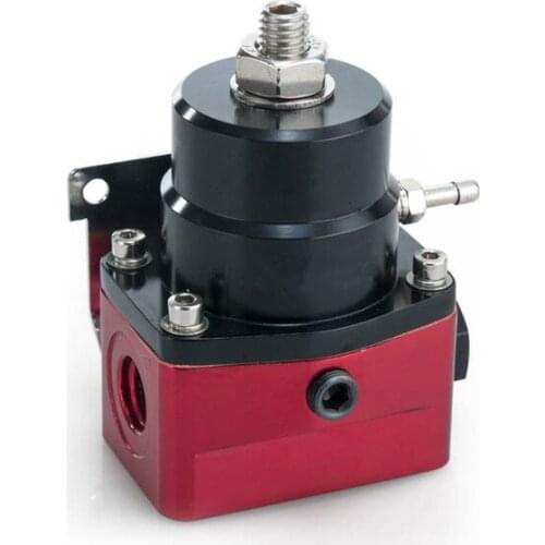 Adjustable Autos Fuel Pressure Regulator 160 PSI Gauge AN6 Fitting And NPT Gauge Port