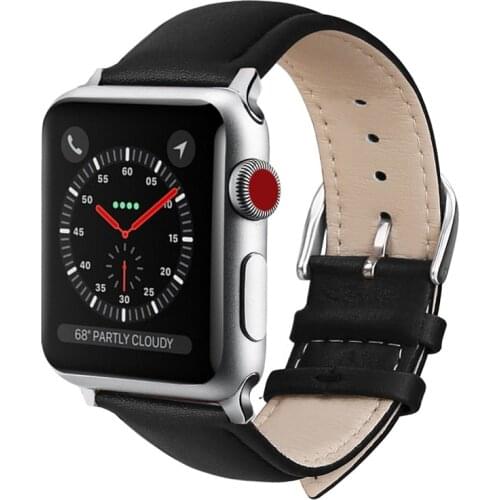 Strap For Apple Watch Band 6 SE 5 4 2 1 Pointed tail Leather Watchband Bracelet For iWatch 44mm 40mm 42mm 38mm Accessories