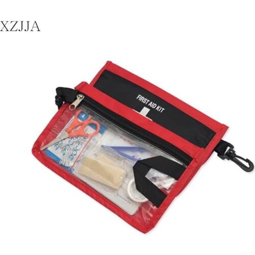 XZJJA Portable First Aid Kit Emergency Medical Kit Survival Bag Medicine Storage Box Travel Outdoor Camping On-board Tool Bags