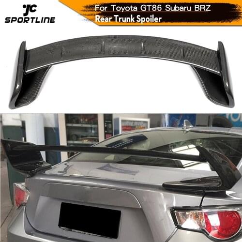 Rear Trunk Spoiler Boot Lip Wing Spoiler For Toyota GT86 Subaru BRZ Carbon Fiber / FRP