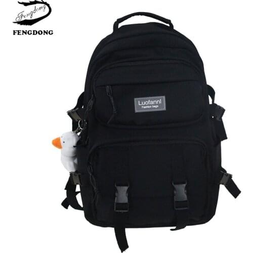 Fengdong Fashion Women Backpack Laptop Backbag Travel Bagpack Kawaii School Bags For Teenagers Girls Children Schoolbag 2021 New