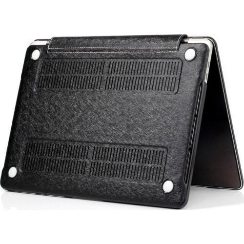 PU Leather Coated Hard Cover Protective Case for MacBook Air Pro Retina 11 12 13 15 inch with/without Touch Bar and Touch ID