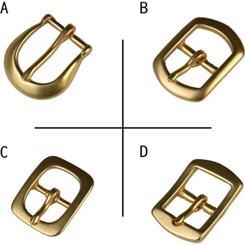 1PC Solid Copper Brass Buckle Copper Belt Buckle DIY Leather Craft Hardware Metal Pin Belt Buckle Sewing Accessories 20MM-26MM