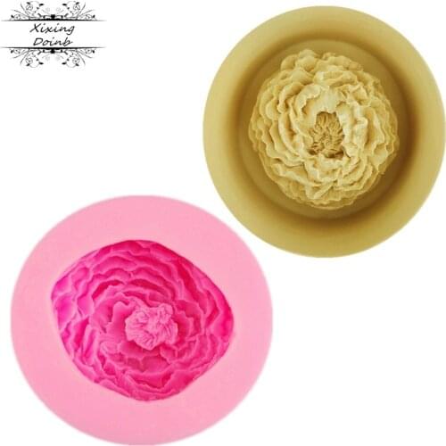 3D Flower carnation shape silicone mold cake decoration Soap Candle clay mold chocolate baking tool