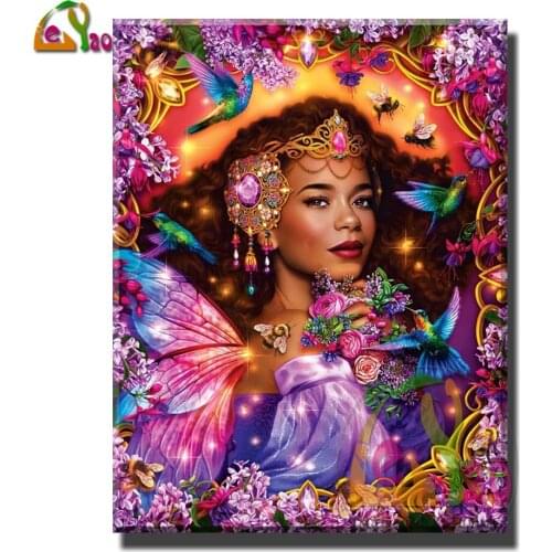 5d Diy Diamond Painting Full Square Diamond Embroidery Flights of Fantasy Summer Fairy Queen Cross Stitch Sale Handmade Gift