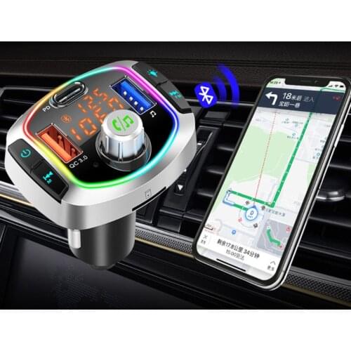 QC3.0 Quick Charge Car MP3 Player Bluetooth 5.0 FM Transmitter LED Car Radio