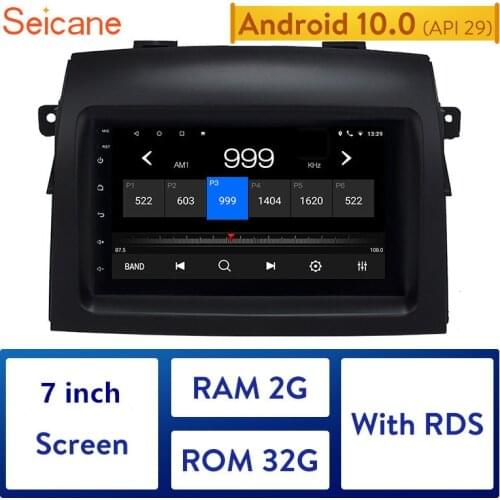 Seicane For 2004-2010 Toyota Sienna 7 Inch Touchscreen 4-core 2 Din Android 10.0 Car GPS Multimedia Navi Stereo Player With WIFI