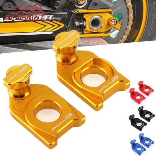Motorcycle CNC Chain Adjustment Block Swingarm Spools Rear Wheel Sliders Axle Stand Hook Set For SYM MAXSYM TL 500 TL500 2020