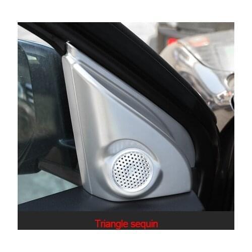 For Mitsubishi OUTLANDER EX 2013-2019 ABS chrome matte Triangle sequin 1pcs